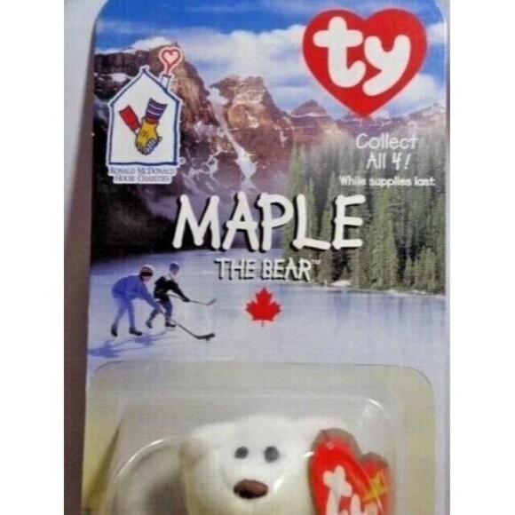 Maple the Bear Ty Beanie Baby Vintage 1999 McDonalds Collection Plush Toy Gift - Picture 3 of 3